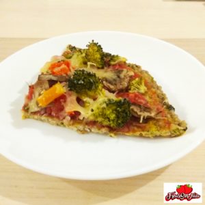 pizza casera de verduras